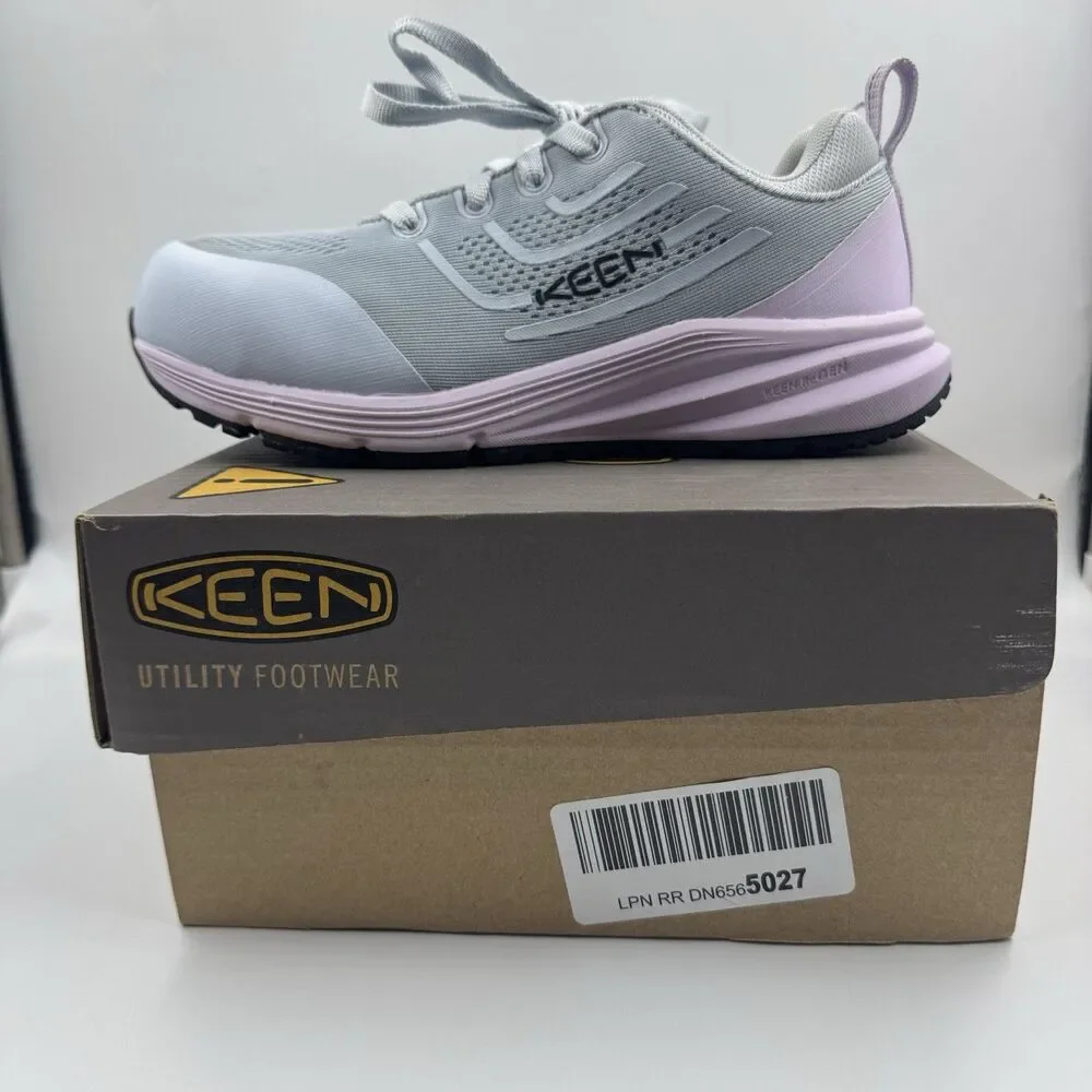 KEEN Utility Minneapolis Women 7M Steel Toe Work Sneakers Gray Orchid NIB Defect